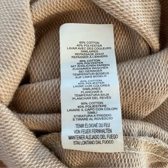 EUC PrettyLittleThing Women Stone Polo Collar Sweatshirt Mini Dress Size US 1 - Picture 12 of 12